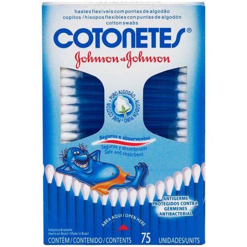Johnson’s Pure Cotton Swabs, 75 units