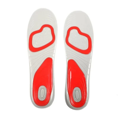 Shock Absorbing Blue Orange Shock Absorbing Silicone Orthopedic Sport Insoles