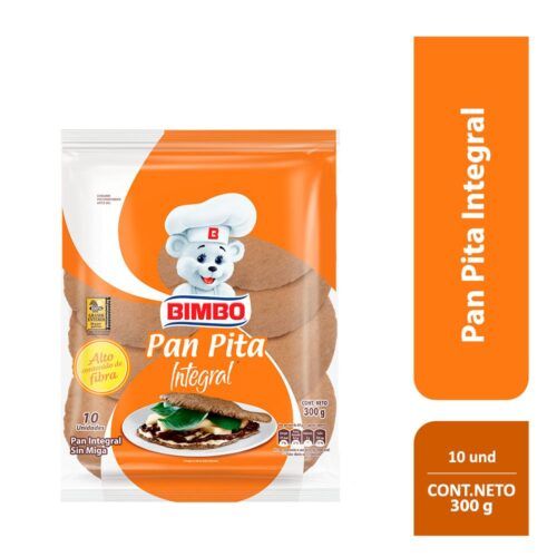 Bimbo Whole Wheat Pita Bread 10 Units