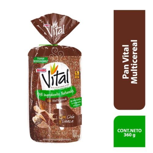 Bimbo Vital Multicereal Bread with Chia and Flaxseed