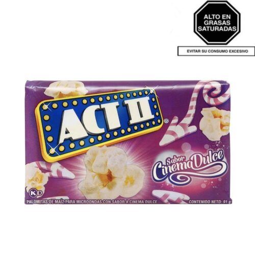 Alternative view of ACT II Microwave popcorn butter X 80 GR