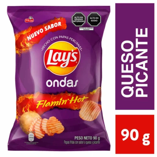 LAY'S Ondas Flamin Hot Potatoes 90g bag