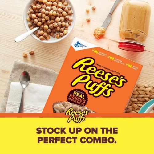 Alternative view of Reese's Puffs Cold Cereal, Made With Reese's Peanut Butter 2BAGS