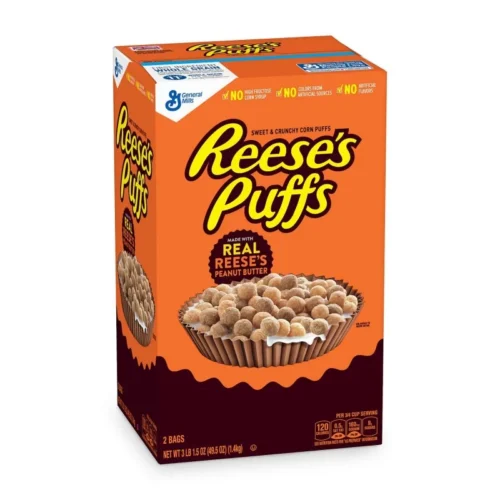 Reese's Puffs Cold Cereal, Made With Reese's Peanut Butter 2BAGS