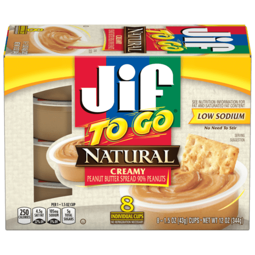 JIF TO GO® NATURAL CREAMY PEANUT BUTTER