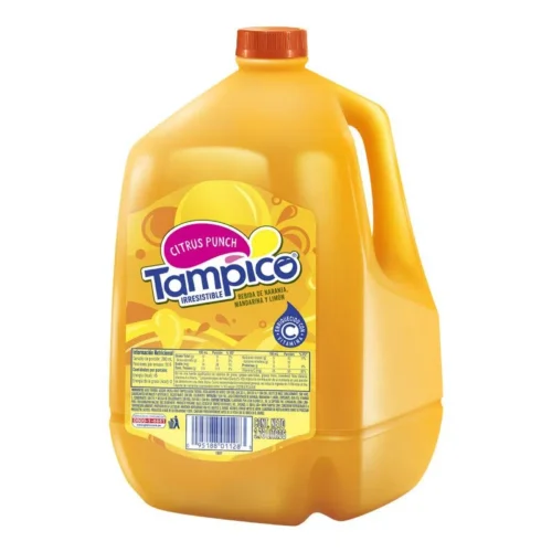 Orange, Tangerine and Lemon Drink Citrus Punch Tampico Bottle 3.78 lt.