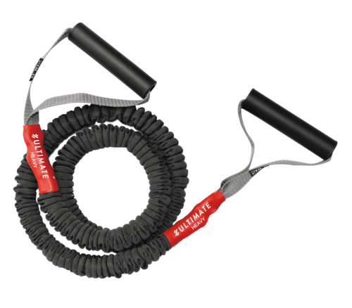 Elite Elastic Resistance Band with Cover and Grips - Heavy 20LB
