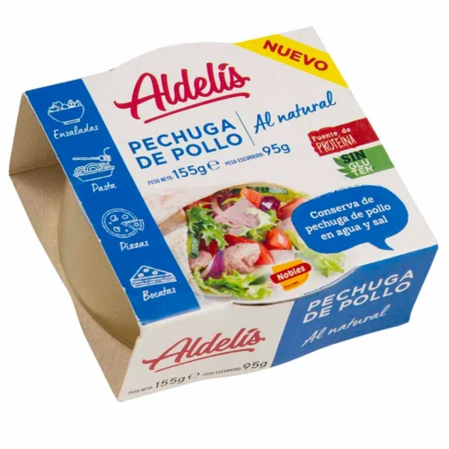 Canned Chicken Breast in Water and Salt Can 155g Adelís