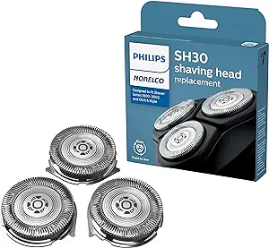 Philips Norelco Genuine SH30/52 shaving heads compatible with Norelco Shaver Series 1000, 2000, 3000 and 5000X and rounded