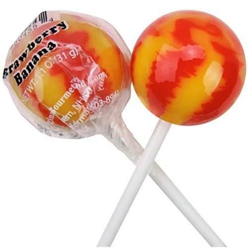 Original Gourmet Lollipops, Strawberry Banana