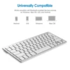 Bluetooth Keyboard for Cell Phone Laptop Tablet Computer - White