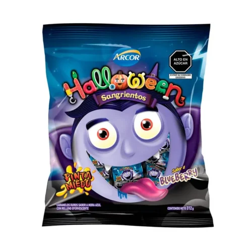 Halloween Bloody Halloween Hard Candies Blue Mulberry 312g