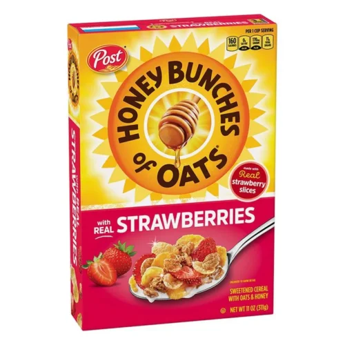 Honey Bunches Strawberry Whole Wheat Flakes 312g