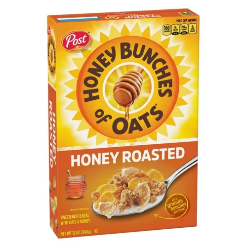 Honey Bunches Whole Wheat Flakes Honey Toasted Honey 340g