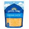 Ripe Grated Cheddar Cheese Crystal Farms 227 gr Bag