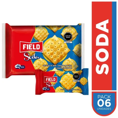 Sixpack Field Soda Crackers 32g