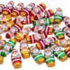 2-inch milk chocolate mini Santas, individually wrapped in aluminum foil