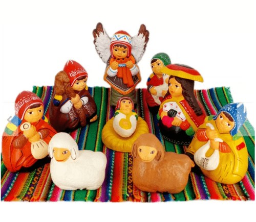 Cuzco Peruvian Artisan Nativity Set