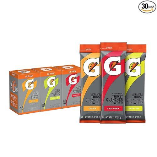 Gatorade - Thirst Quencher powder, pack of 3 assorted flavors, (pack of 30)