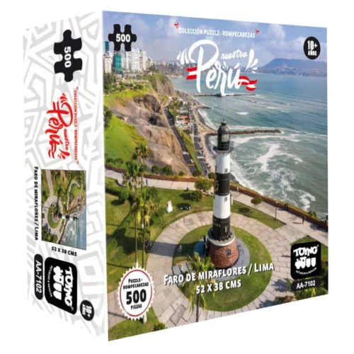 PUZZLE 500 PIECES OUR PERU LIGHTHOUSE OF MIRAFLORES, LIMA