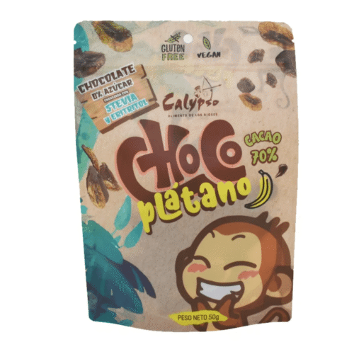 CALYPSO CHOCO BANANA 70% 0% SUGAR DOYPACK 50GR