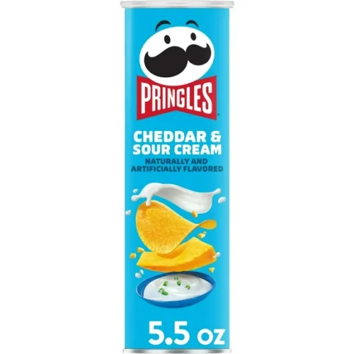 Pringles Cream and Cheddar Cheese Potato Chips Can 158 g