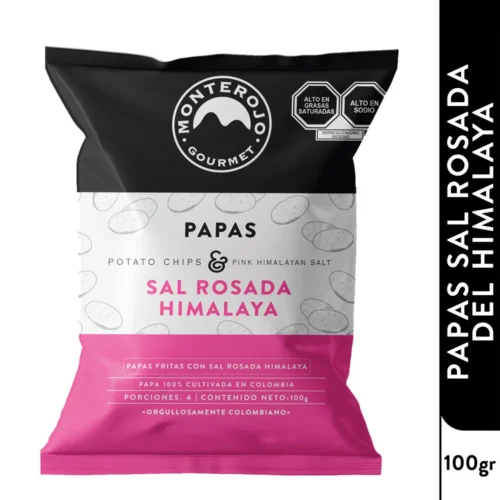 Gourmet Pink Himalayan Pink Salt Potato Chips 100g Monterojo
