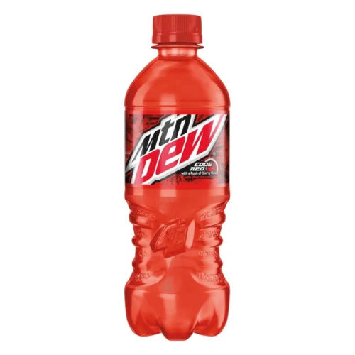 Mountain Dew Code Red Soda - Botellas de 20 oz