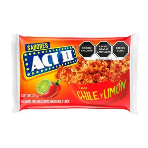 Microwave Popcorn Chili Lemon ACT II 87.5 g