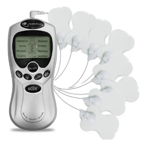 Electrostimulator + 8 Digital Patches TENS Waves Passive Exercise