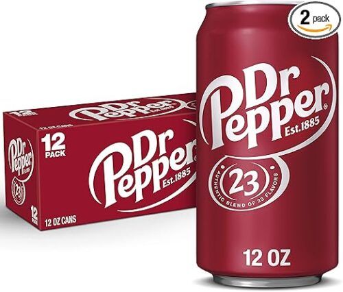 Dr Pepper Sparkling Soda - 12 x 355 ml Pack