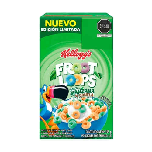 Kellogg's Froot Loops Apple and Cinnamon Cereal 135g