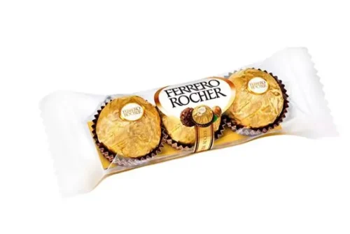 Ferrero Rocher chocolates, 3 pieces
