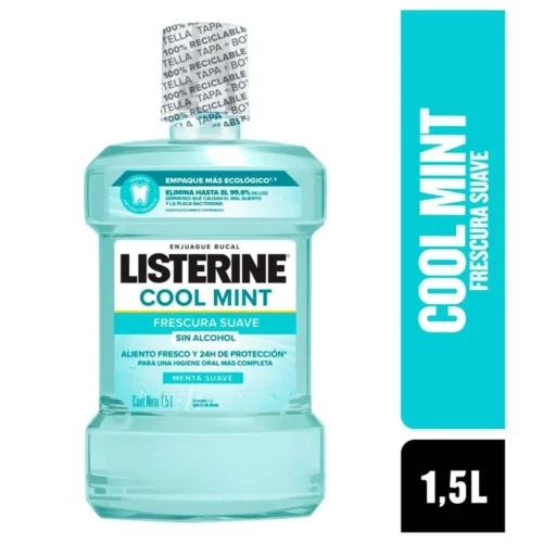 Listerine Zero Alcohol Cool Mint Mouthwash 1.5L