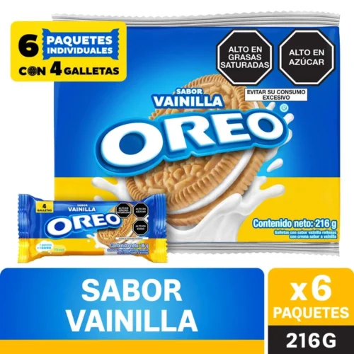 Six-Pack of Vanilla-Flavored Oreo Cream Cookies, 36g