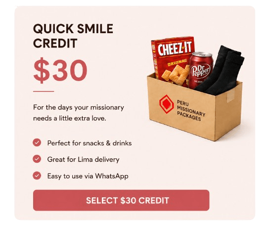 Peru Missionary Packages