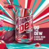 Mountain Dew Cherry Flavored Soda, Code Red Cherry Drink, 12 fl oz