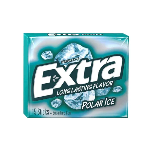 Wrigley's Extra Sugar-Free Polar Mint Gum, Box of 15